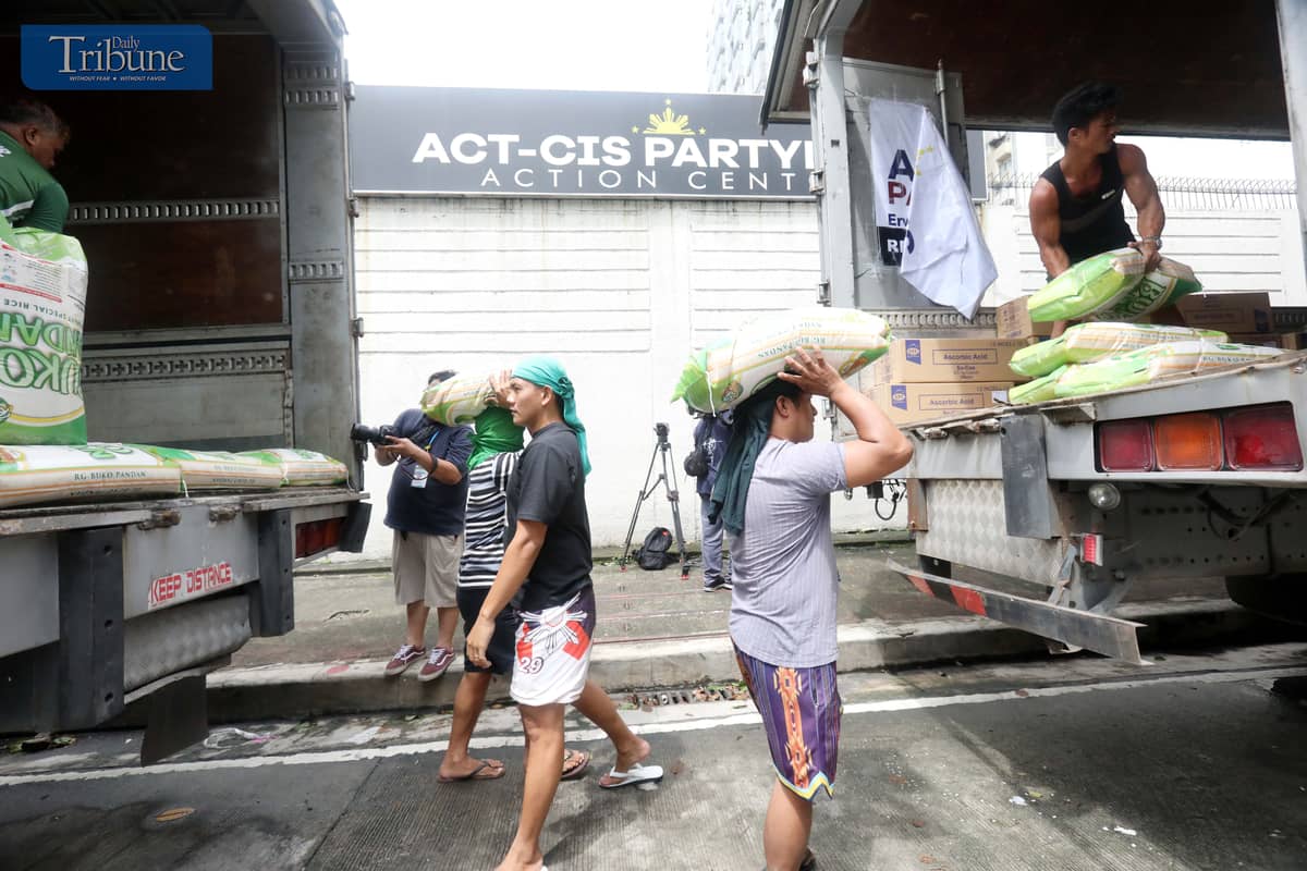 ACT-CIS Partylist Rep. Erwin Tulfo and rice assistance.