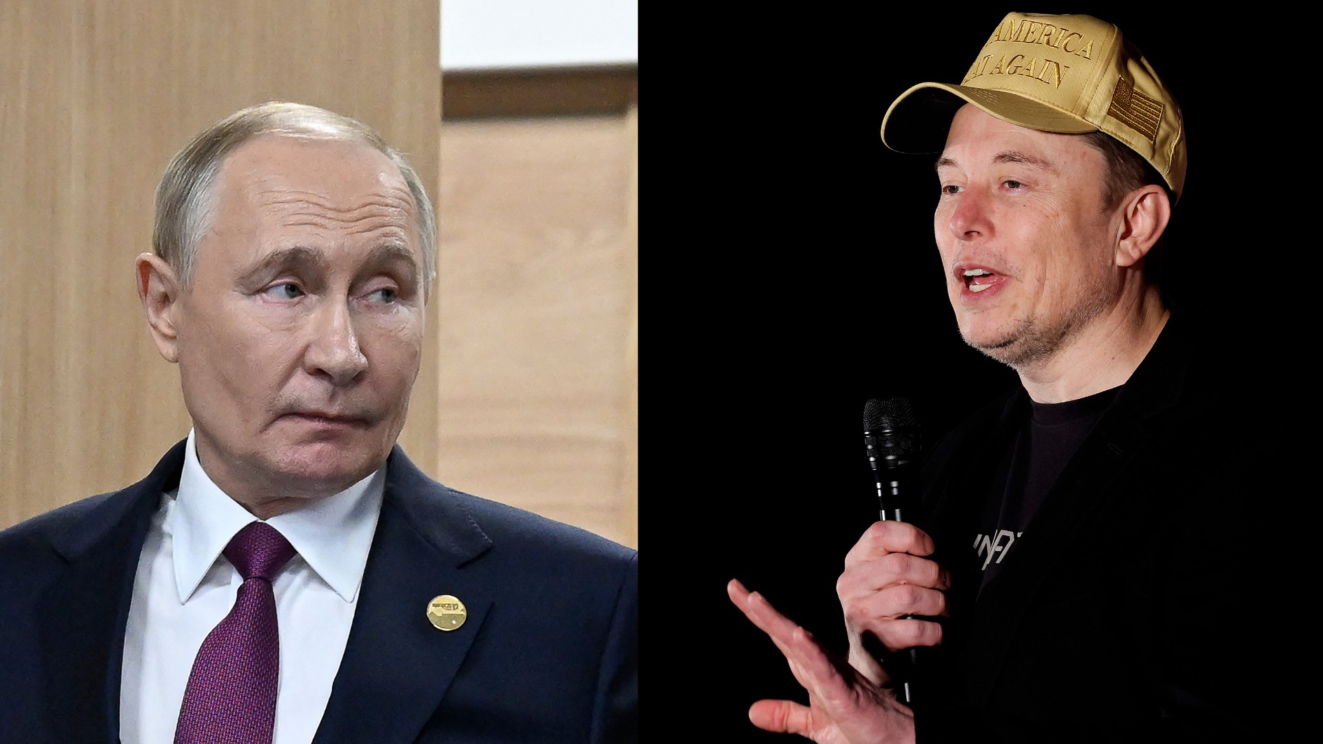 Elon Musk and Vladimir Putin