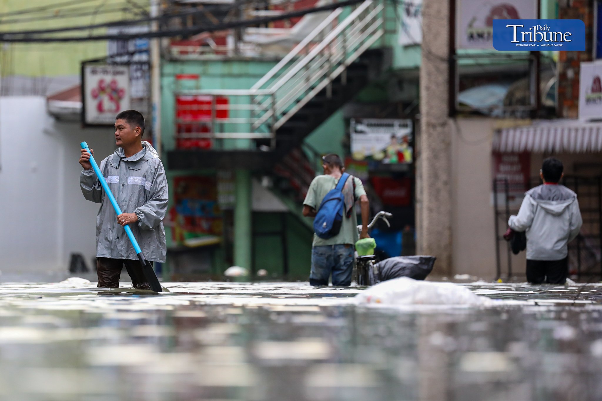 Cainta, Rizal on Friday during #KristinePH onslaught