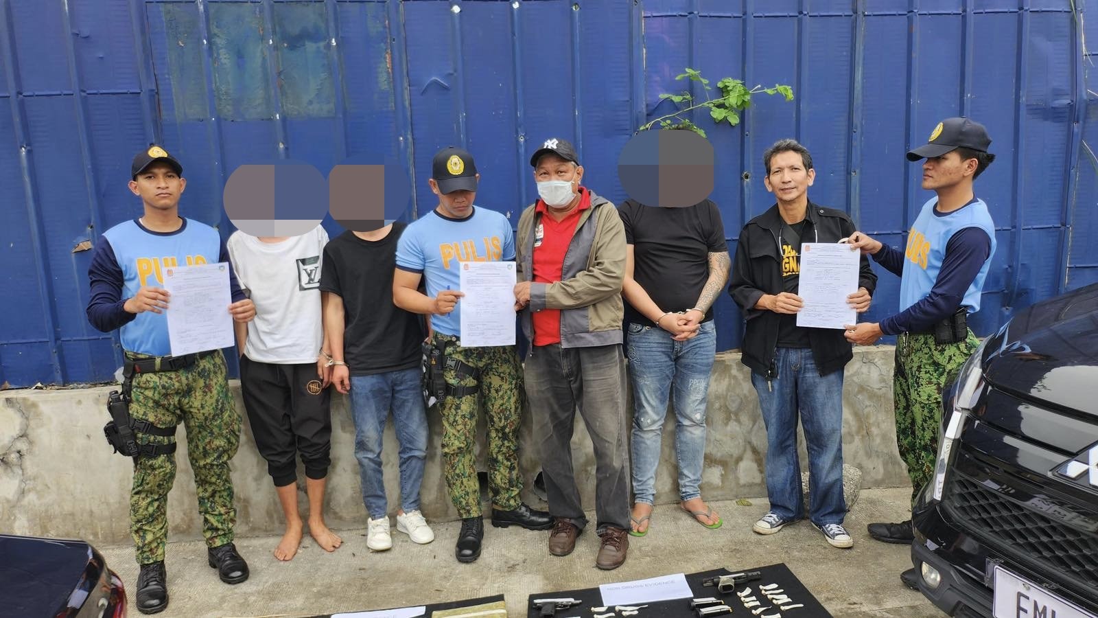 3 Chinese nabbed for carnapping, drugs, illegal firearm