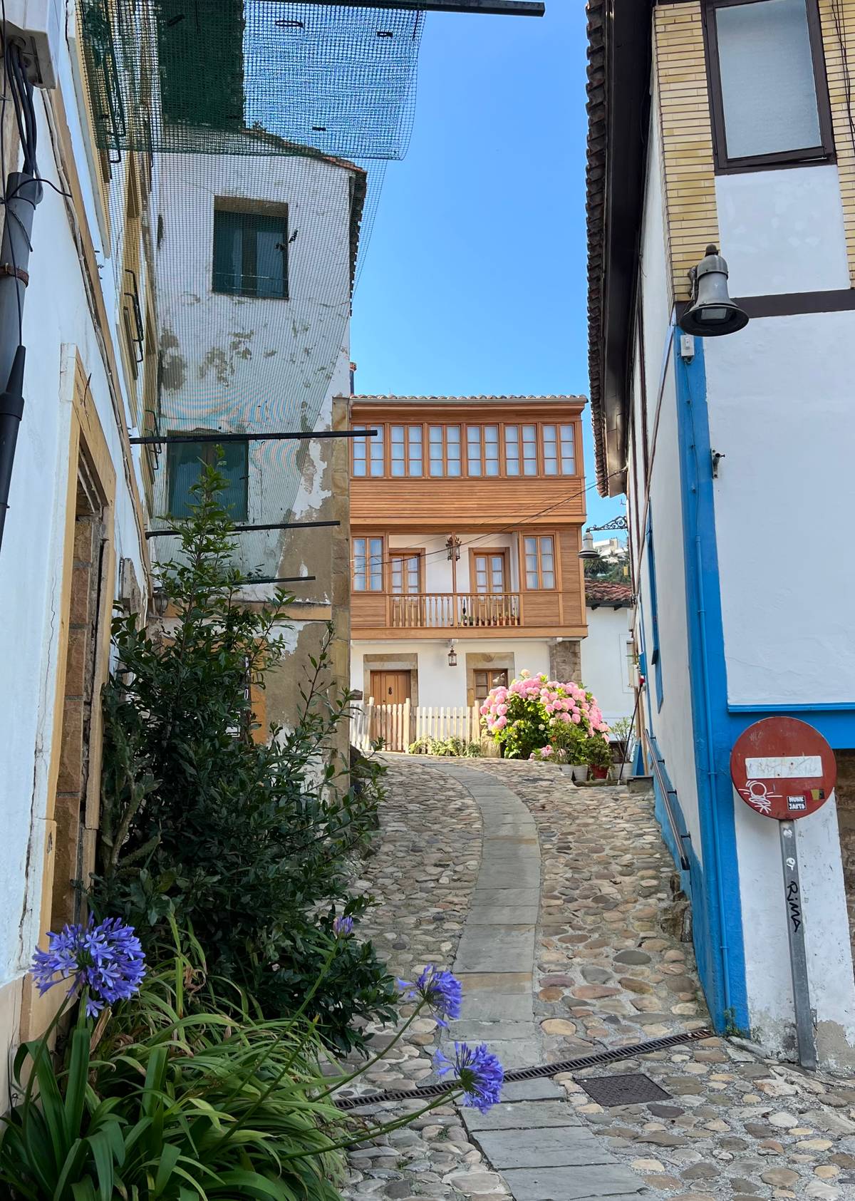Some of the homes and streets in the town
