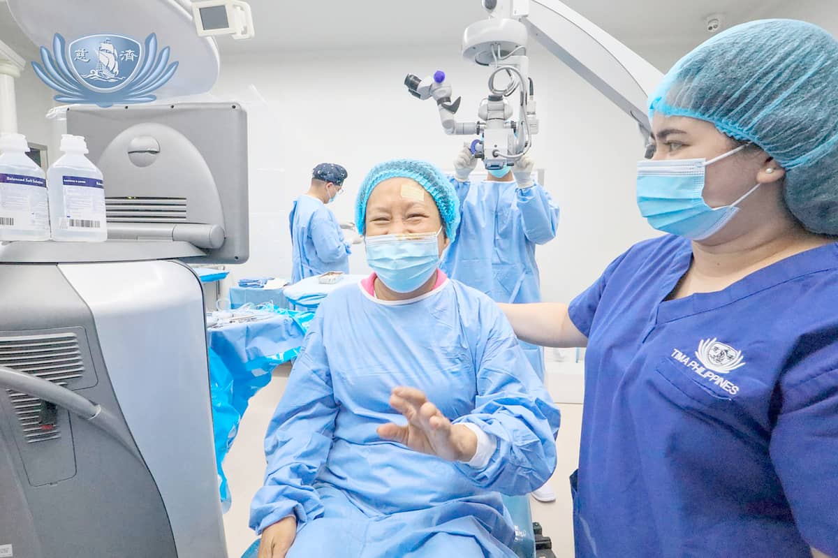 Marcella dela Cruz regains normal vision.