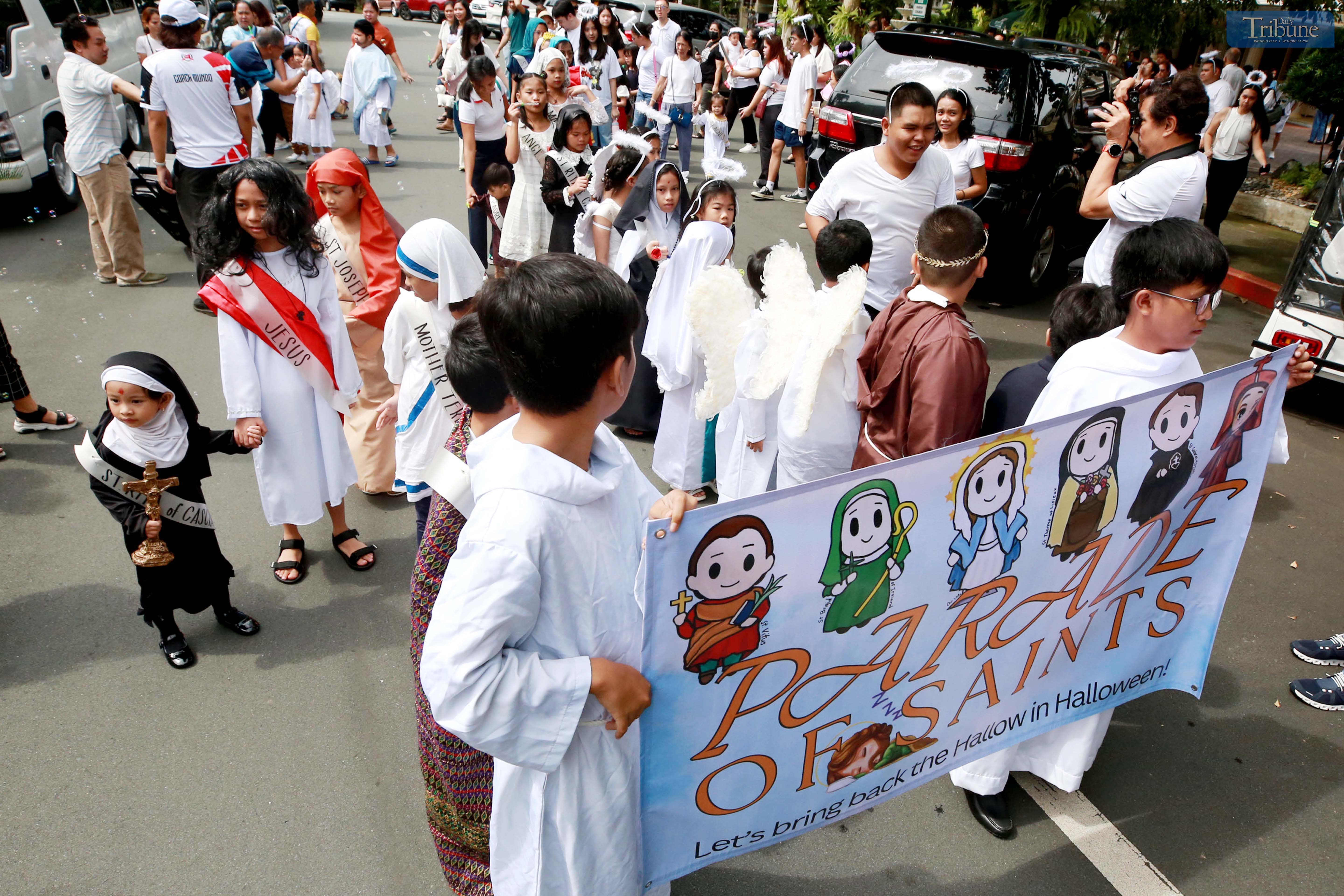 Catholic saints children's parade