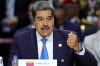Venezuelan President Nicolas Maduro attends the outreach/BRICS Plus format meeting during the BRICS summit in Kazan on October 24, 2024.