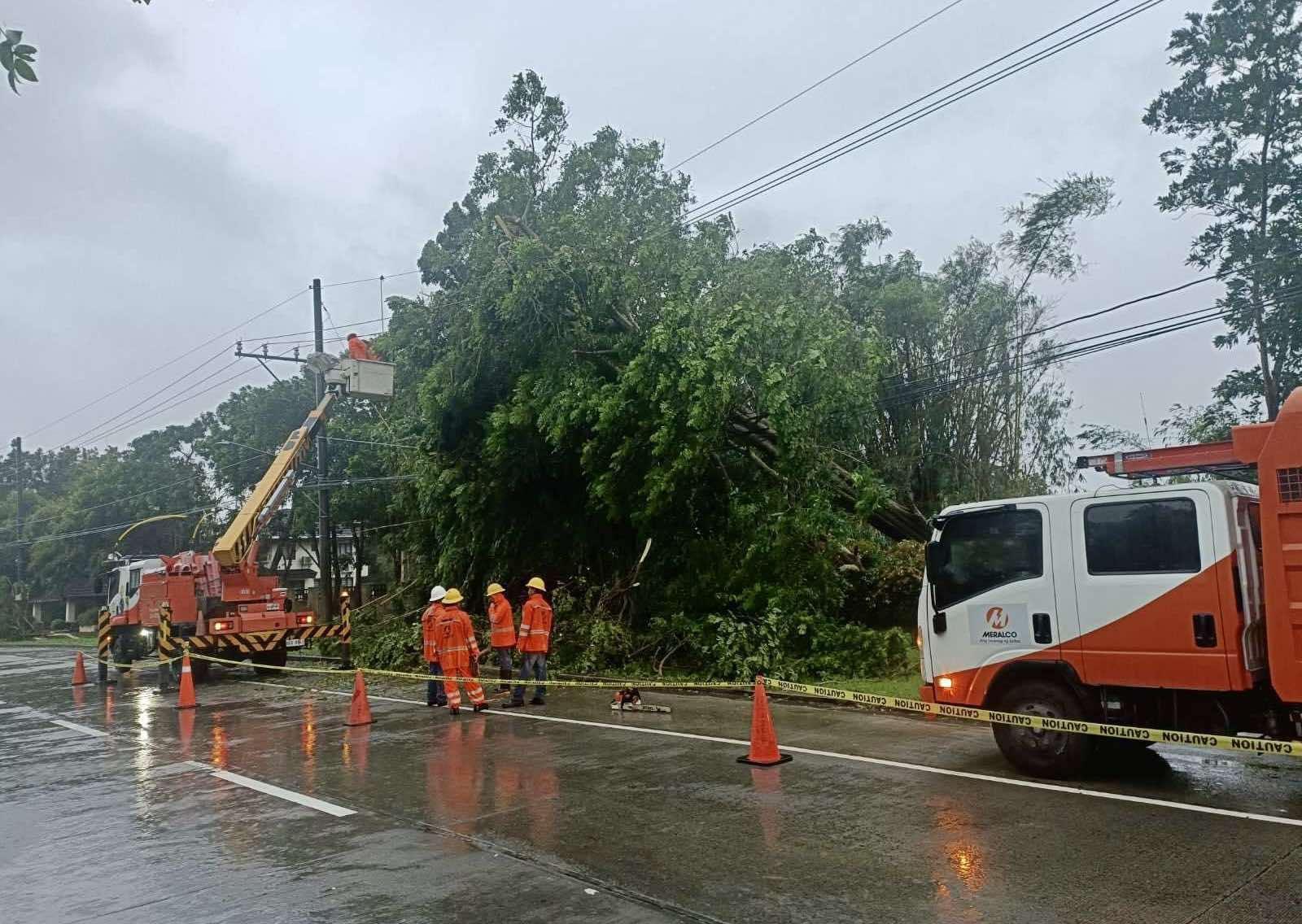 Meralco restores service to Kristine-hit customers