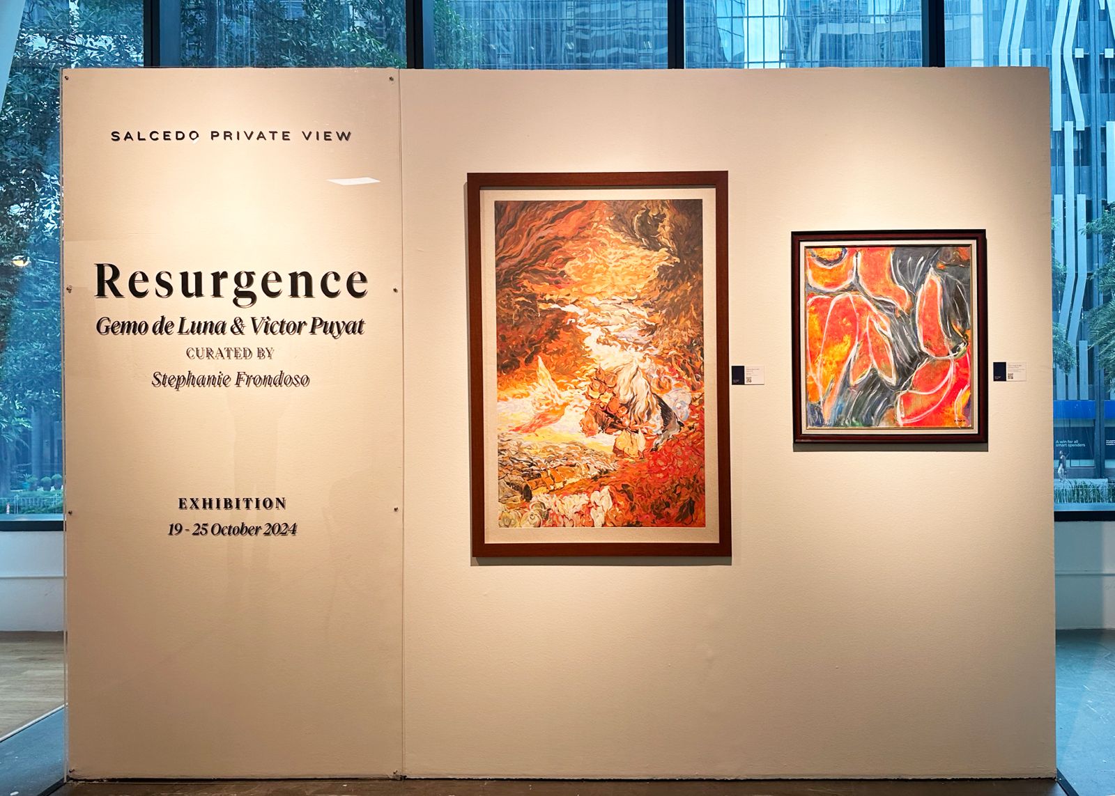 THE ‘Resurgence’ exhibit by Salcedo Private View.