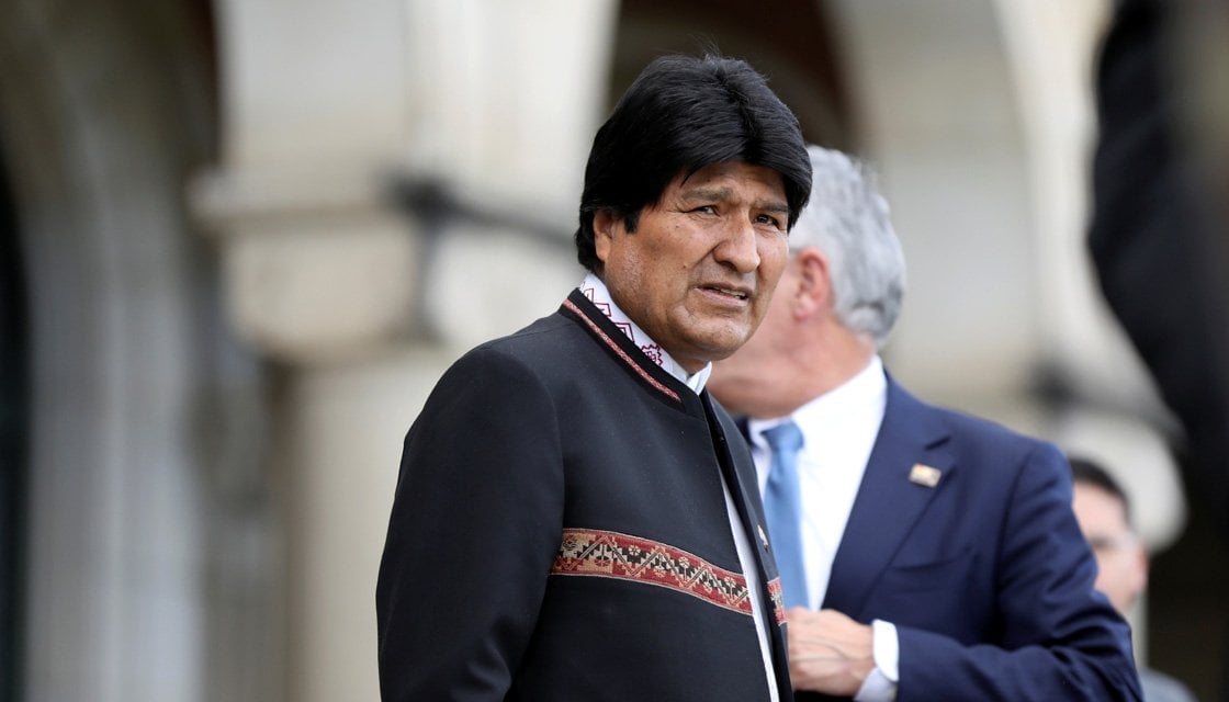 Former Bolivian president Evo Morales