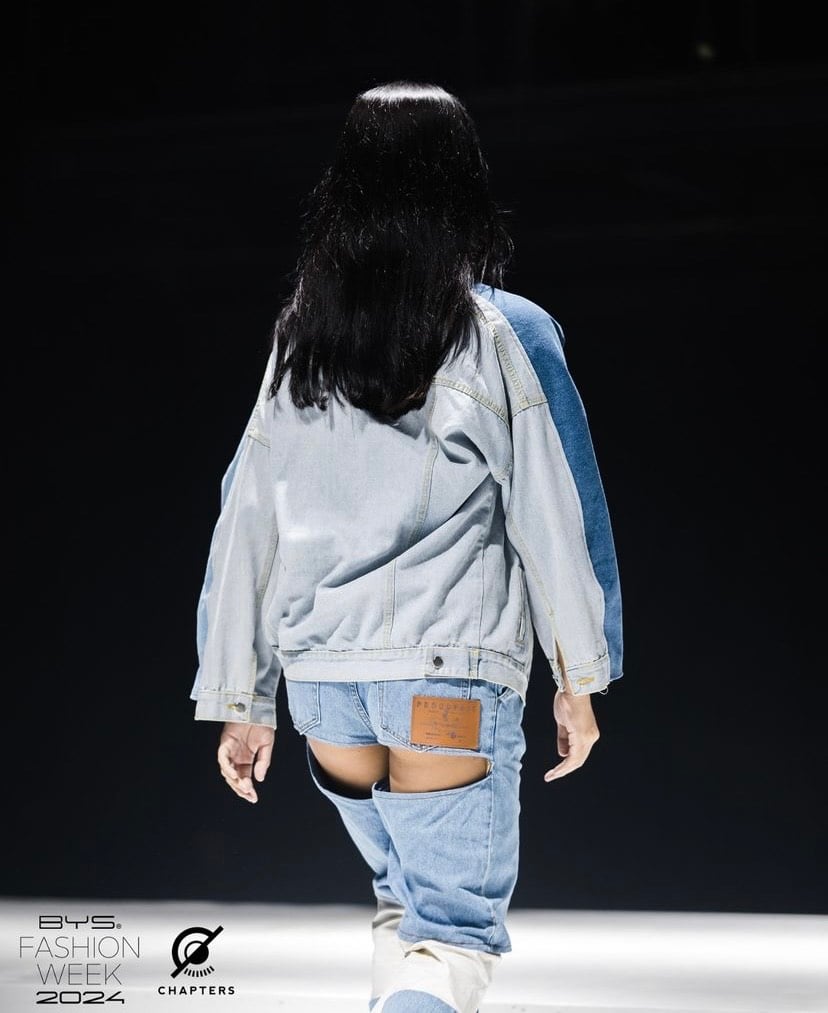 Rasos wowed the audience with his masterful use of denim.