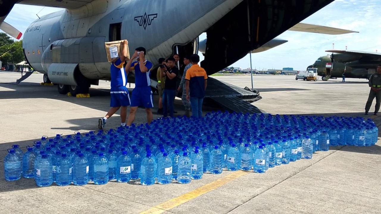 Maynilad ramps up water aid for Typhoon Kristine recovery efforts