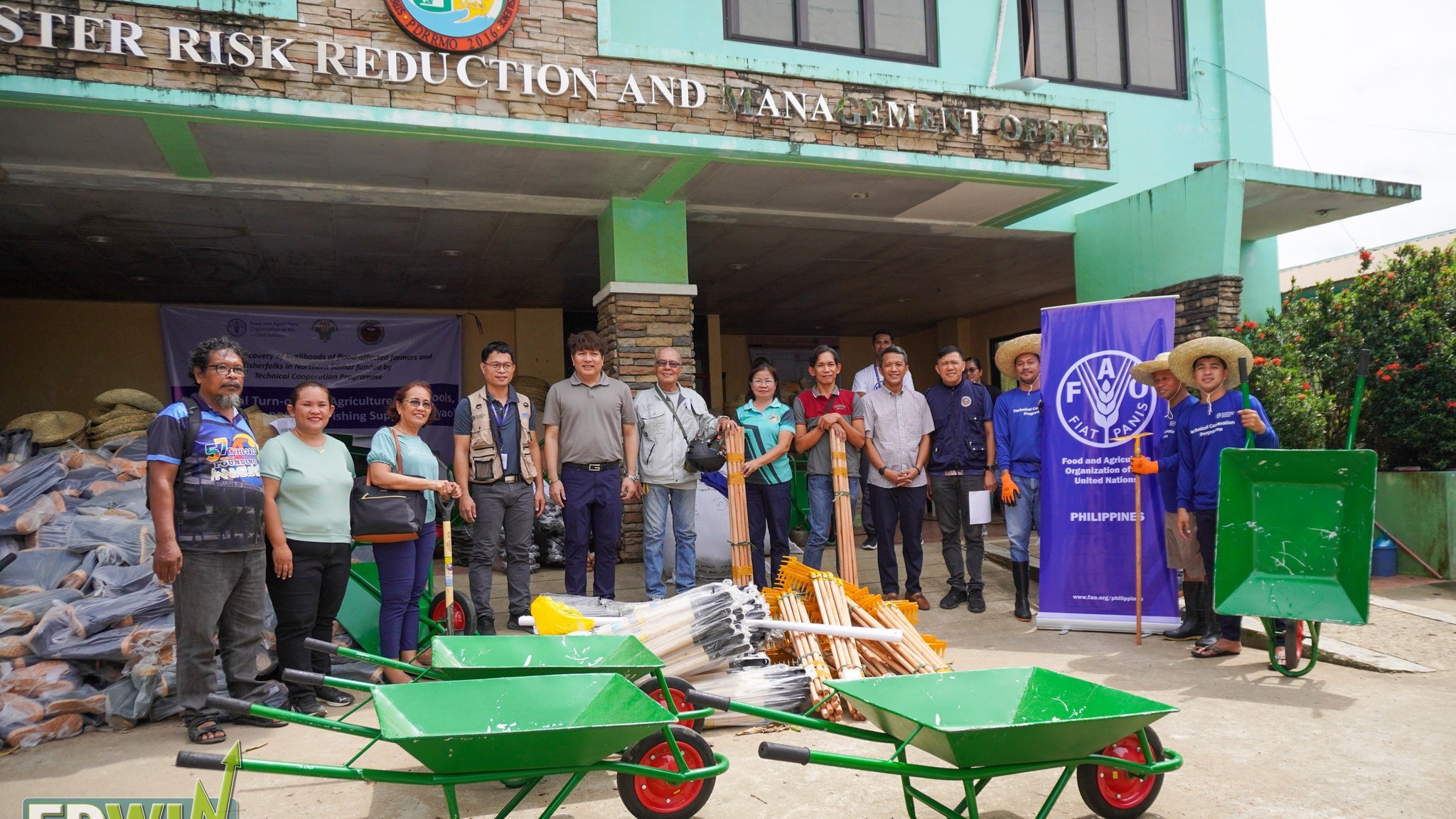 FAO donates farm tools, implements cash for work