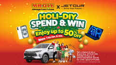 MR.DIY and Jetour team up for the Holi-DIY Spend & Win Promo