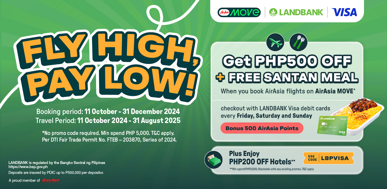 AirAsia, LandBank, Visa offer travel deals