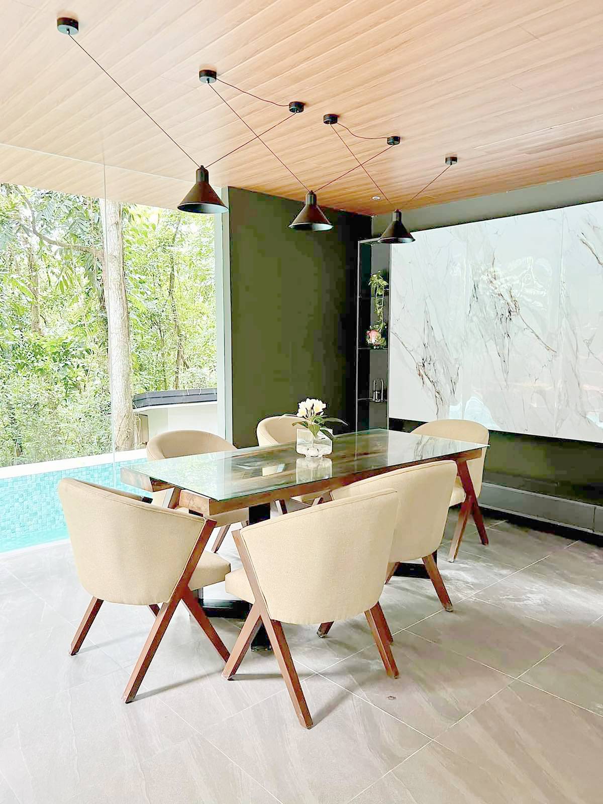 Dining space.