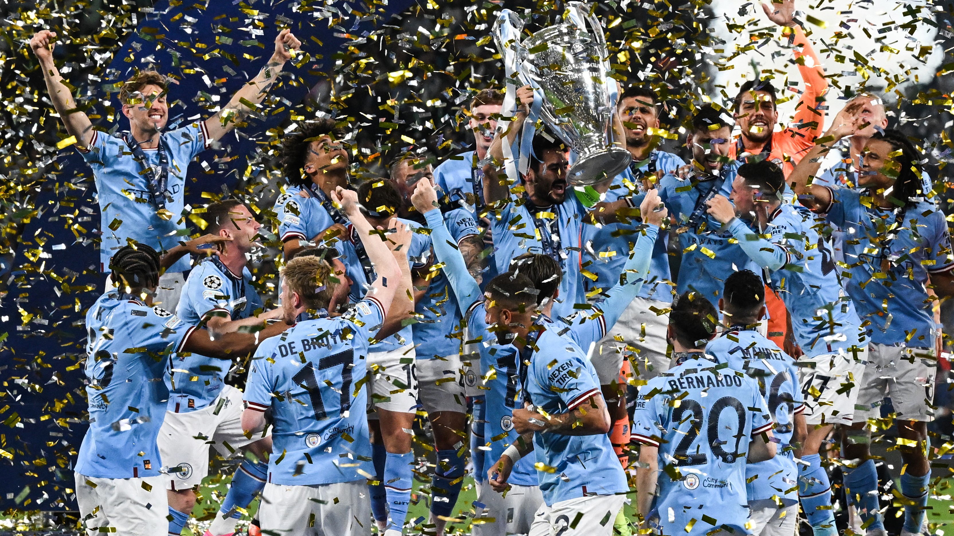 Manchester City win first Champions League title