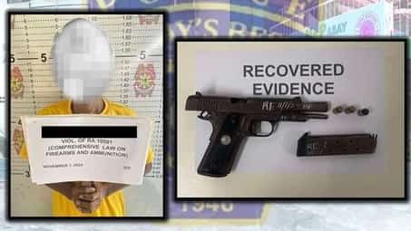 Cops seize gun from man inside Pasay cemetery