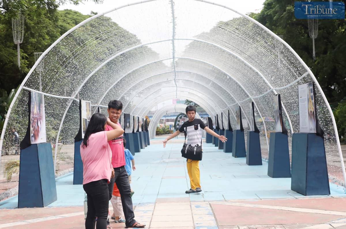 People spend their Undas weekends at a park in Quezon City Circle.