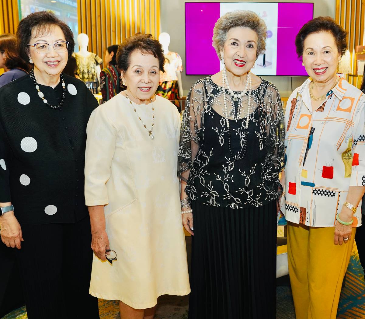 Jeannie Abaya, Erlinda Panlilio, Maritess Pineda and Vivian Uy.