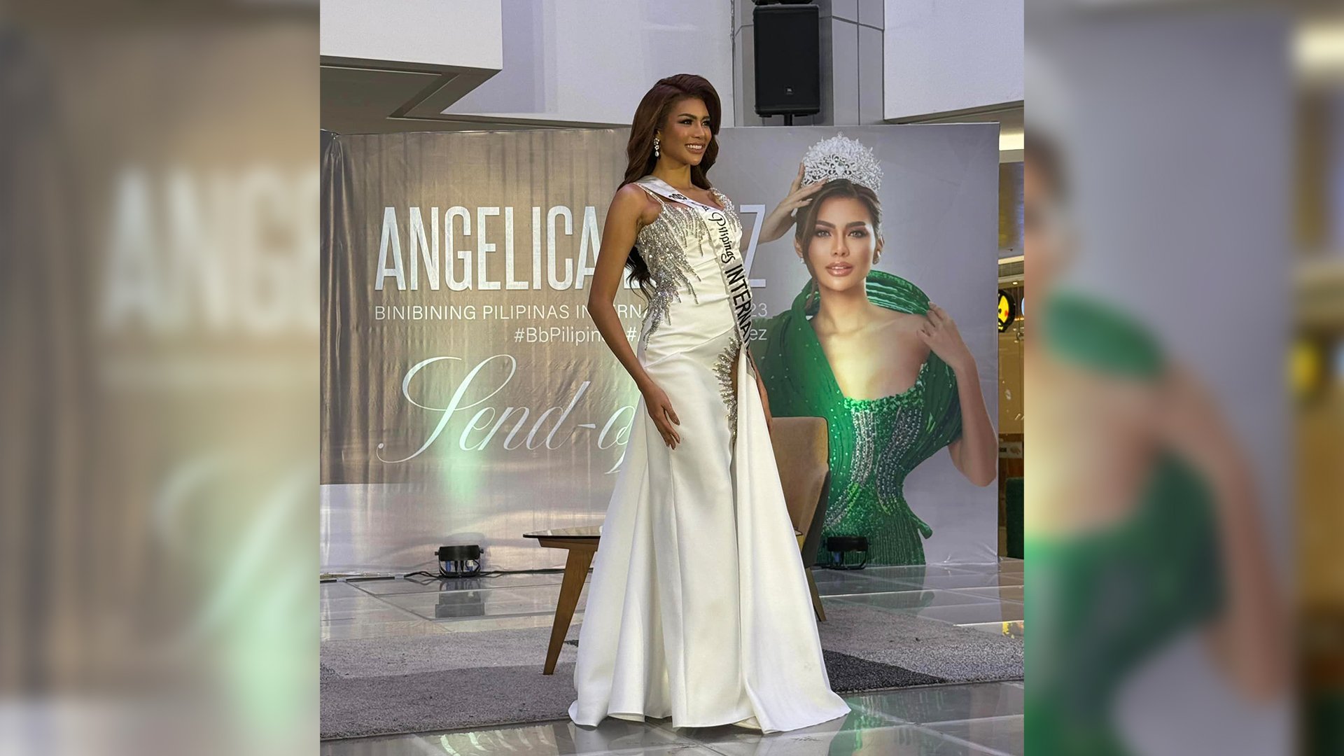 Angelica Lopez competes at Miss International pageant