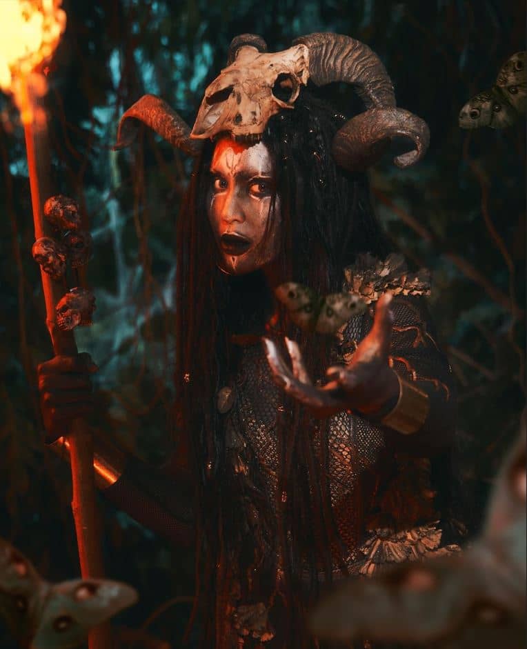 Kyline Alcantara dressed as a ‘mambabarang.’