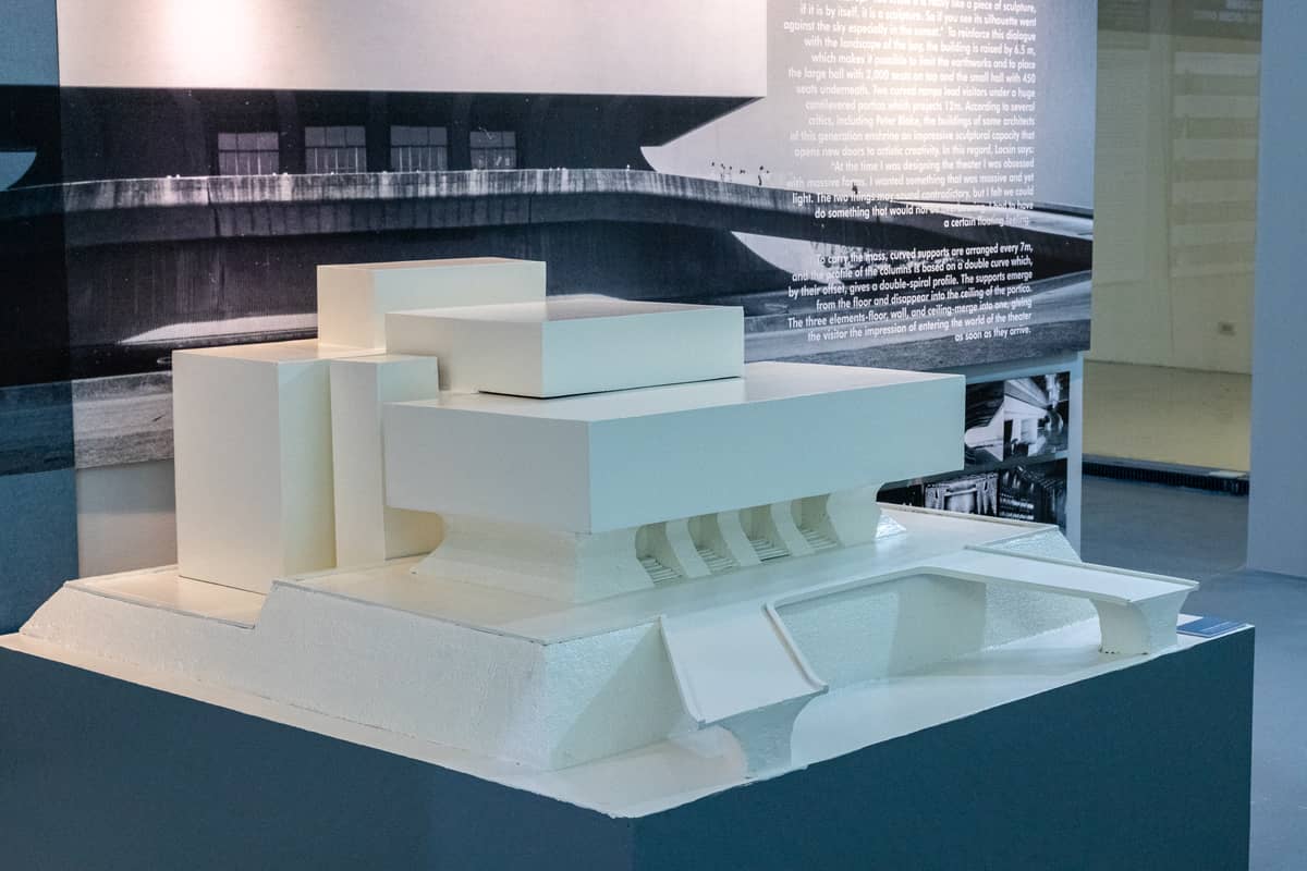 Cultural Center of the Philippines (CCP) National Theater model, designed for ‘Posterity, 50 Years of Art and Culture and the CCP,’ 2019.