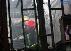 Fire hits residential area in Barangay Batasan Hills, Quezon City