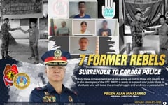Caraga insurgents wave white flag