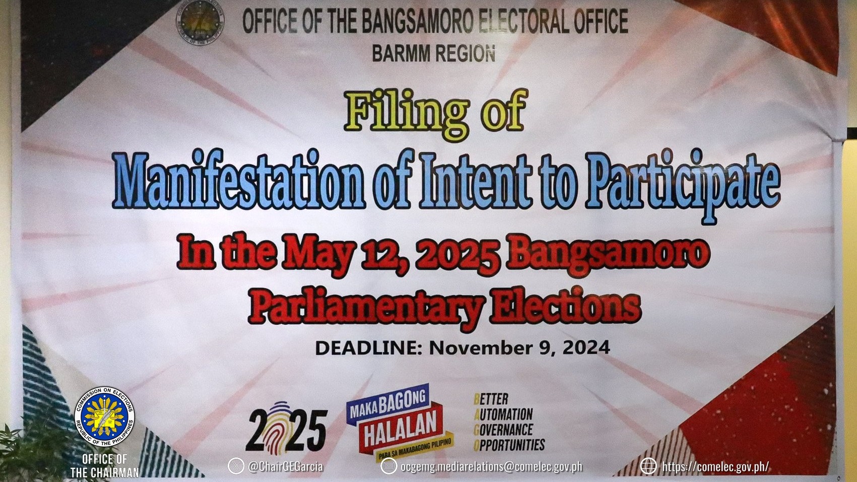 First day of COC filing for Bangsamoro polls 'peaceful' -- Comelec