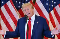 Former US President and Republican presidential candidate Donald Trump speaks during a press conference after being found guilty over hush-money charges at Trump Tower in New York City on 31 May, 2024. Donald Trump became the first former US president ever convicted of a crime after a New York jury found him guilty on all charges in his hush money case, months before an election that could see him yet return to the White House.