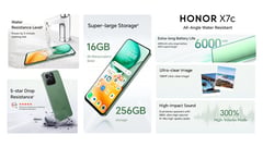 All-angle water-resistant HONOR X7c, now available for only P8,999!