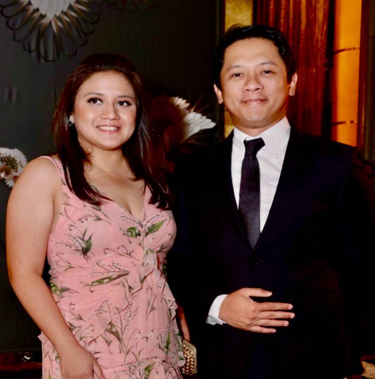Camille Villar and hubby Erwin Genuino.