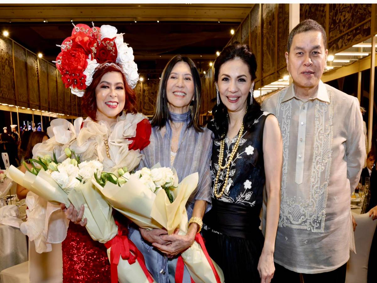 Tessa Prieto, designer Lulu Tan-Gan, Kaye Tinga and Ben Chan.