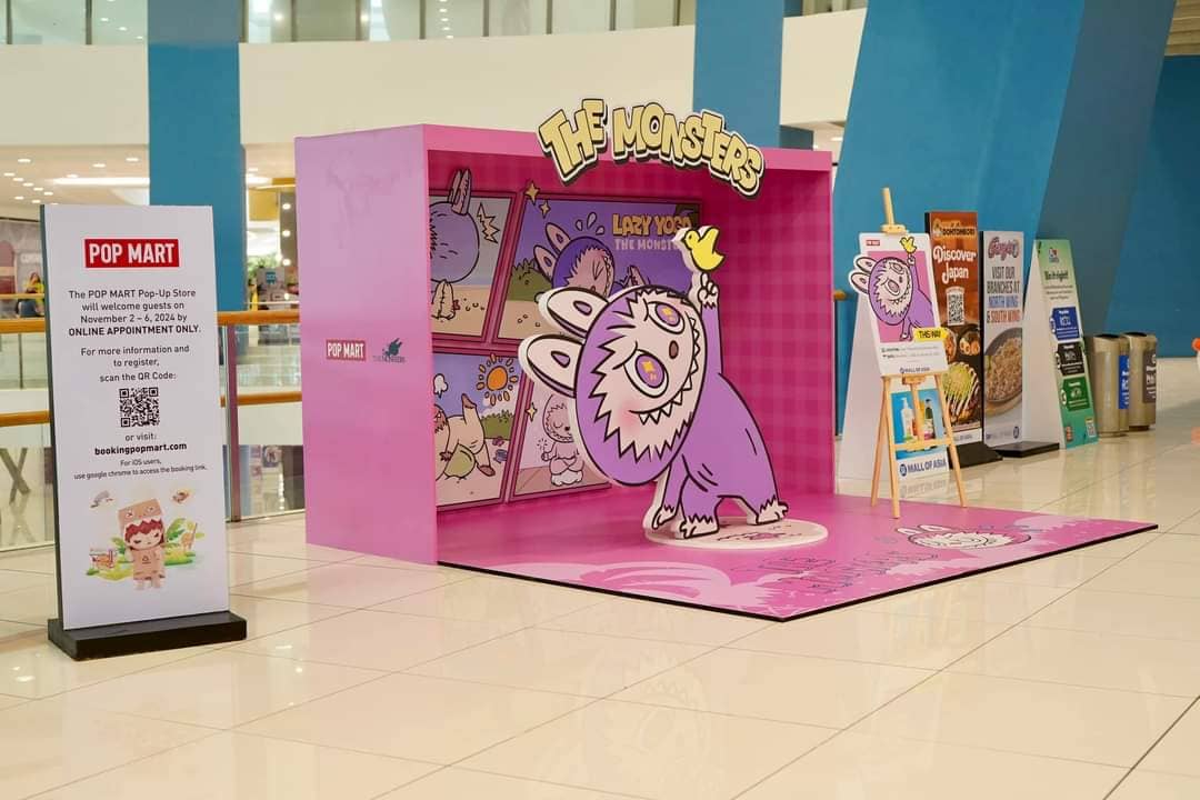 The Monsters photo op installations.