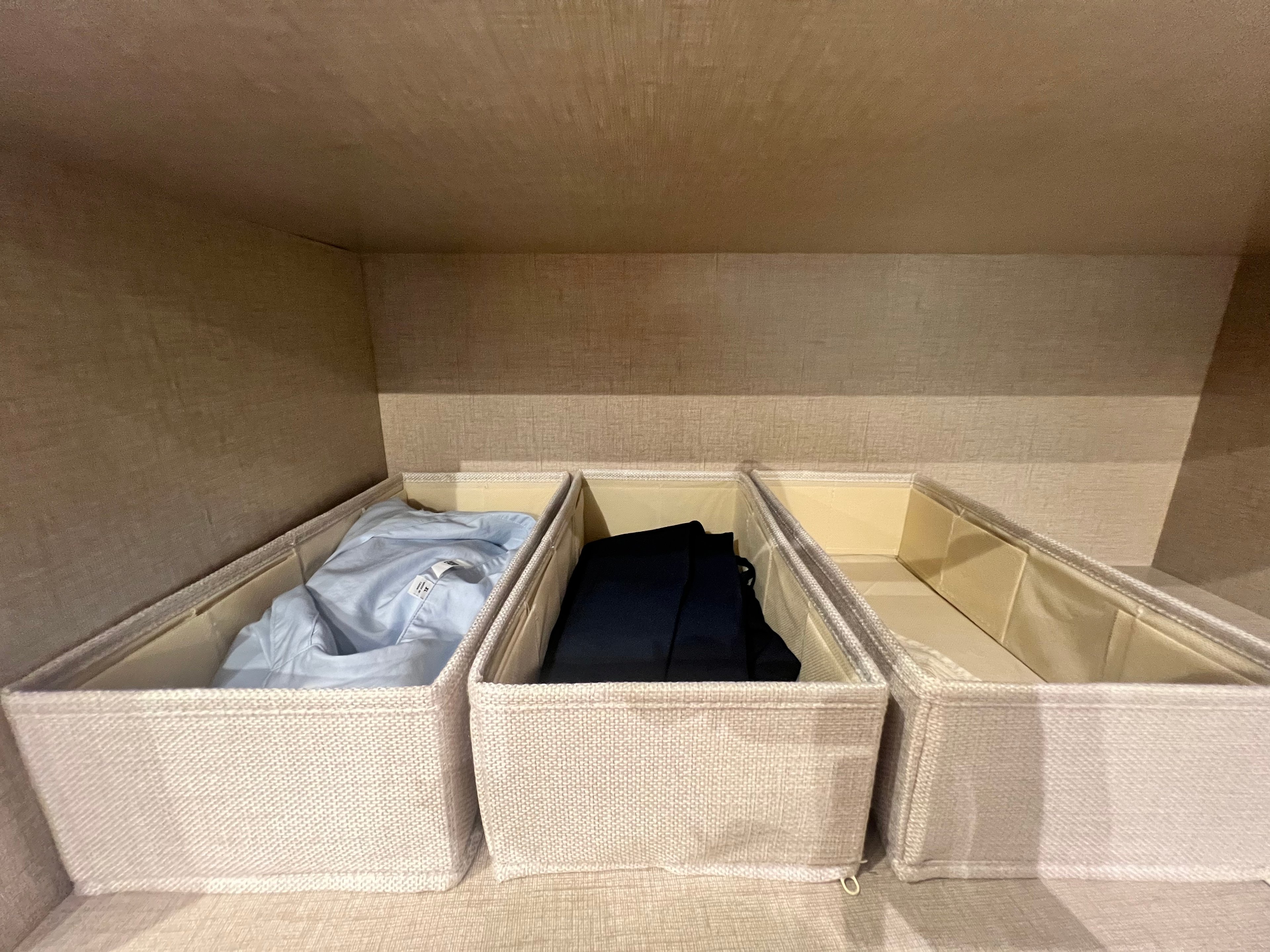Drawer organizers.