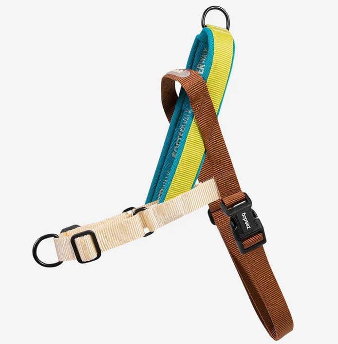 zeedog soft walk harness avocado