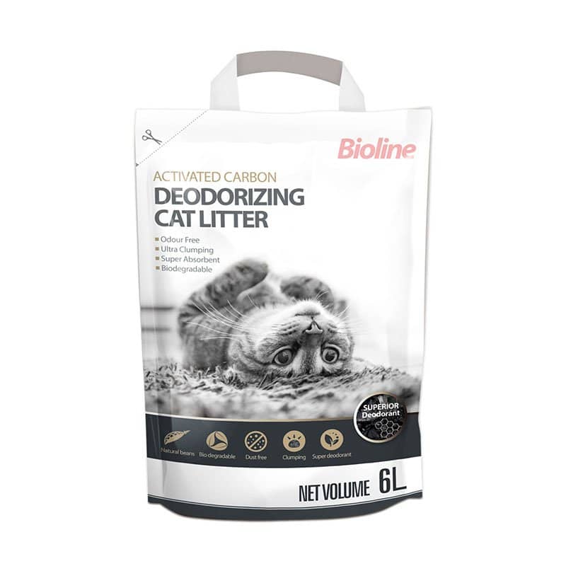 Bioline deodorizing cat litter.
