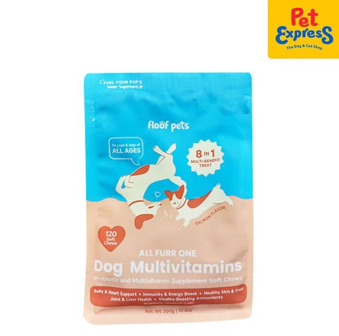 Floof Pets 8-in-1 Probiotic and Multivitamins Pet Supplement 120s 300g.
