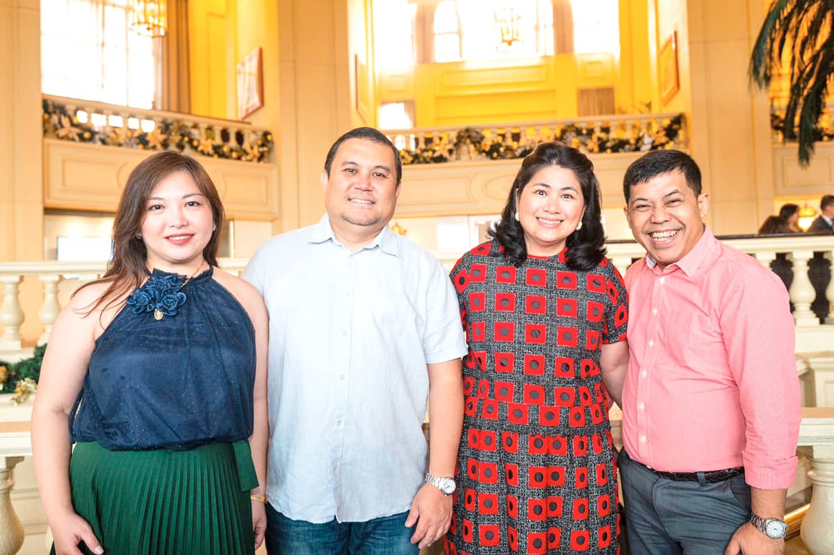 Dr. Dely Ong-Amoranto, Erwin Amoranto, Jill de Villa, and Ronald Mabanag.