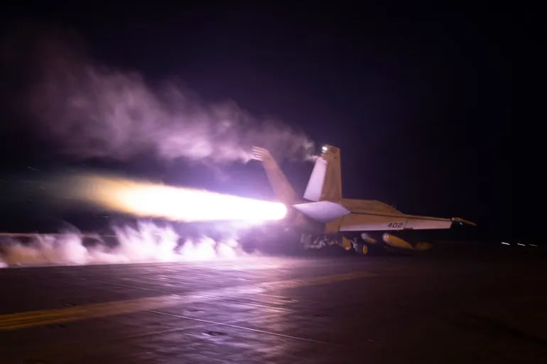 U.S. warplanes attack Iran-backed Houthi targets