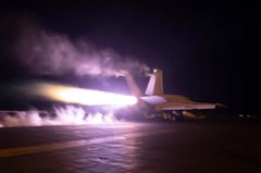 U.S. warplanes attack Iran-backed Houthi targets