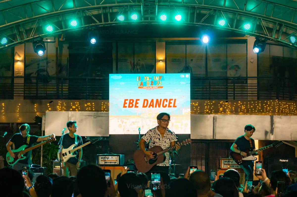 Ebe Dancel perfroming at Linya-LInya Land 2023.