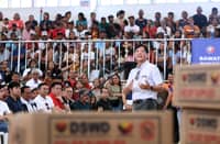 President Ferdinand Marcos leads the distribution of government aid at the Dona Isabel Gymnasium in Barangay Centro, Buguey, Cagayan, bringing hope to communities devastated by typhoon ‘Marce.’