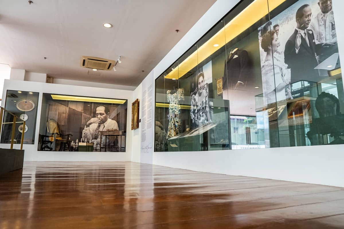 The gallery houses artworks, photographs, furniture pieces and personal memorabilia.