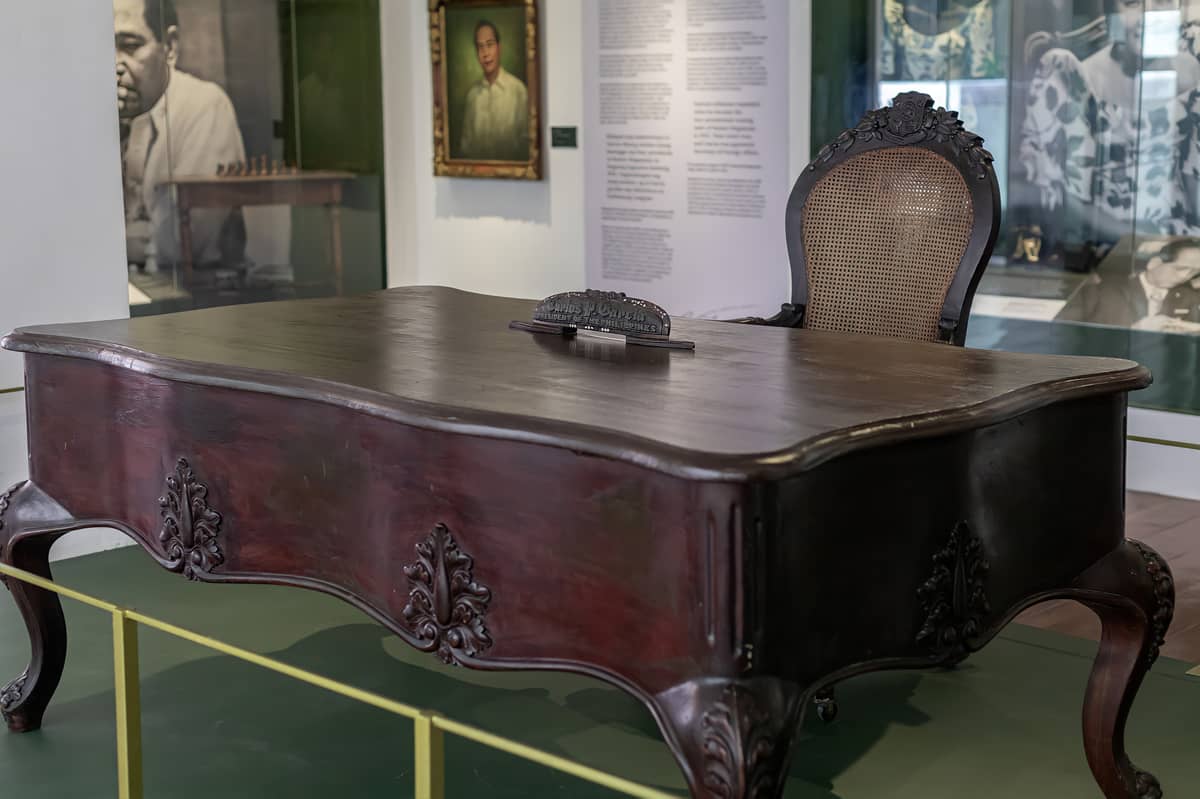 table used by former President Carlos P. Garcia.