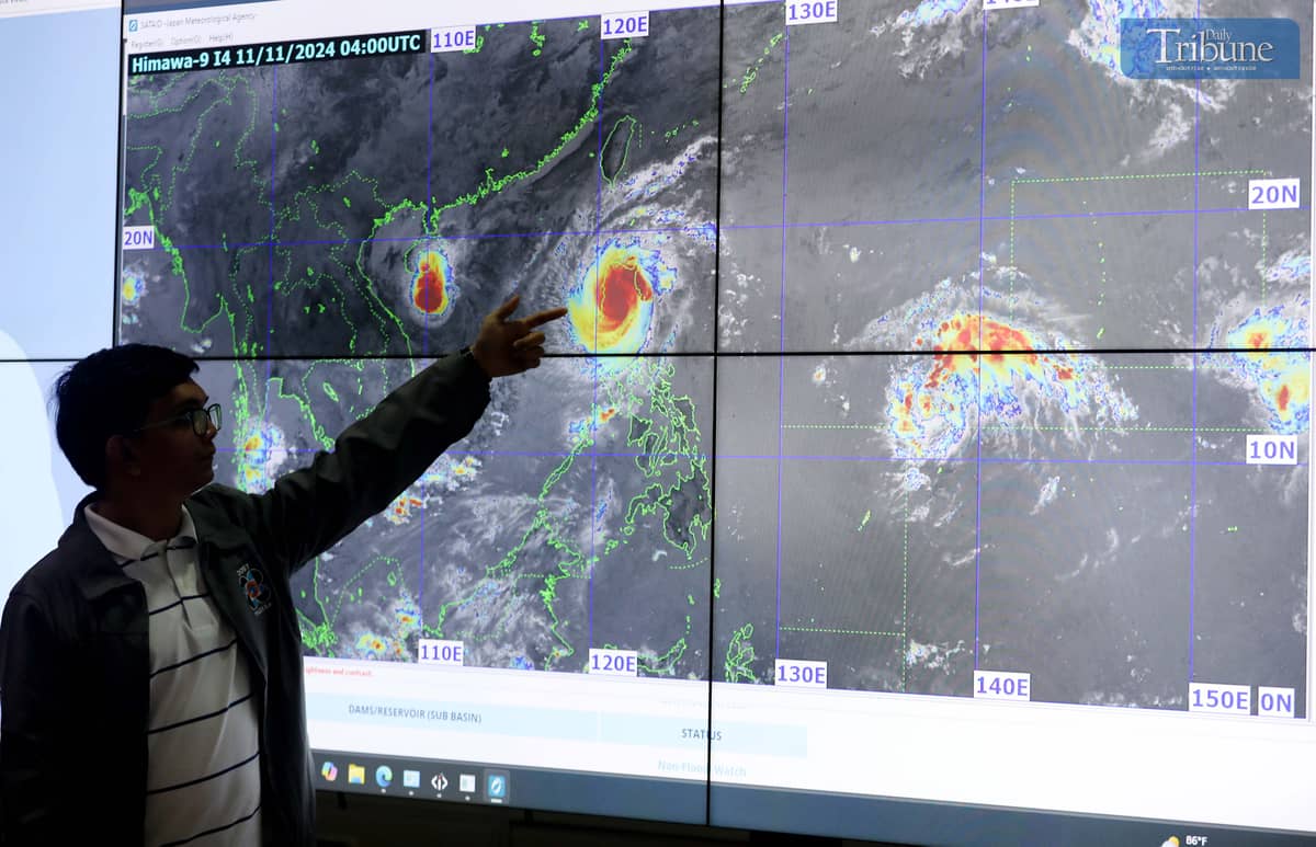 On Monday, 11 November, 2024, the Philippine Atmospheric, Geophysical, and Astronomical Services Administration (PAGASA) reported that Typhoon Nika is currently over the Cordillera Administrative Region, bringing rain and strong winds to the area.