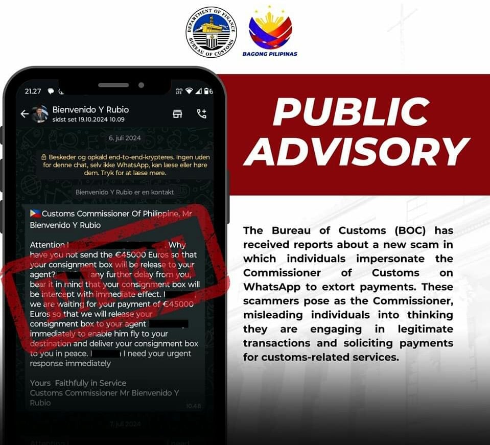 BoC warns against scammers impersonating  Commissioner on messaging apps