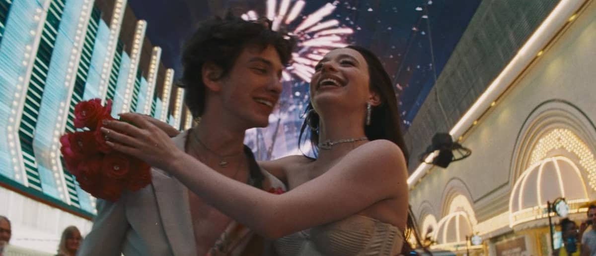 Mark Eydelshteyn and Mikey Madison in ‘Anora.’
