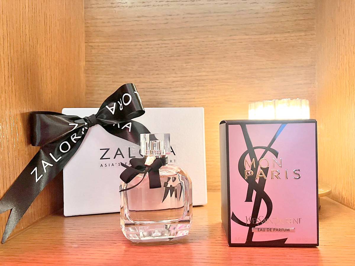 Yves Saint Laurent eau de parfum.
