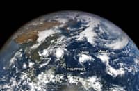 Four storms swirled in the basin, many of which set their sights on the storm-ravaged Philippines.