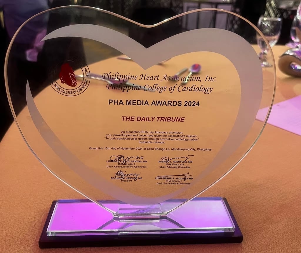 Daily Tribune feted at PHA Media Awards
