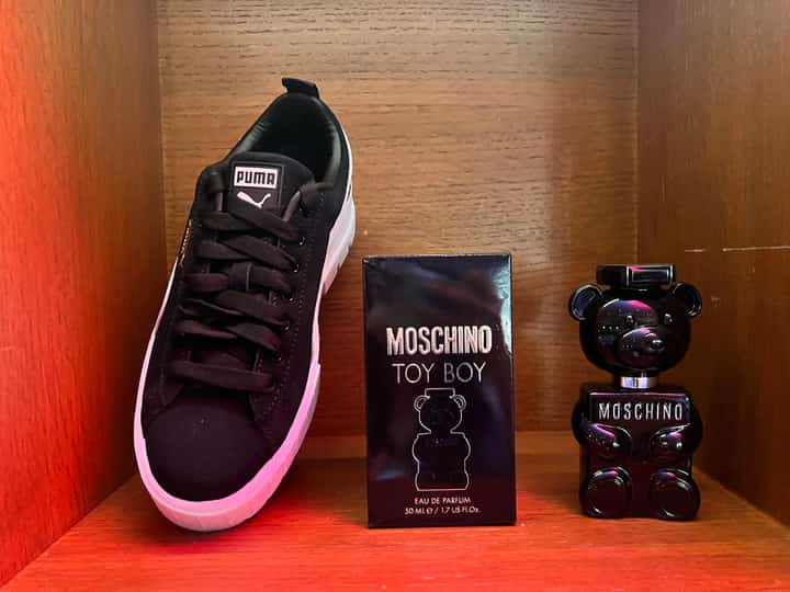 Puma and Moschino perfume.